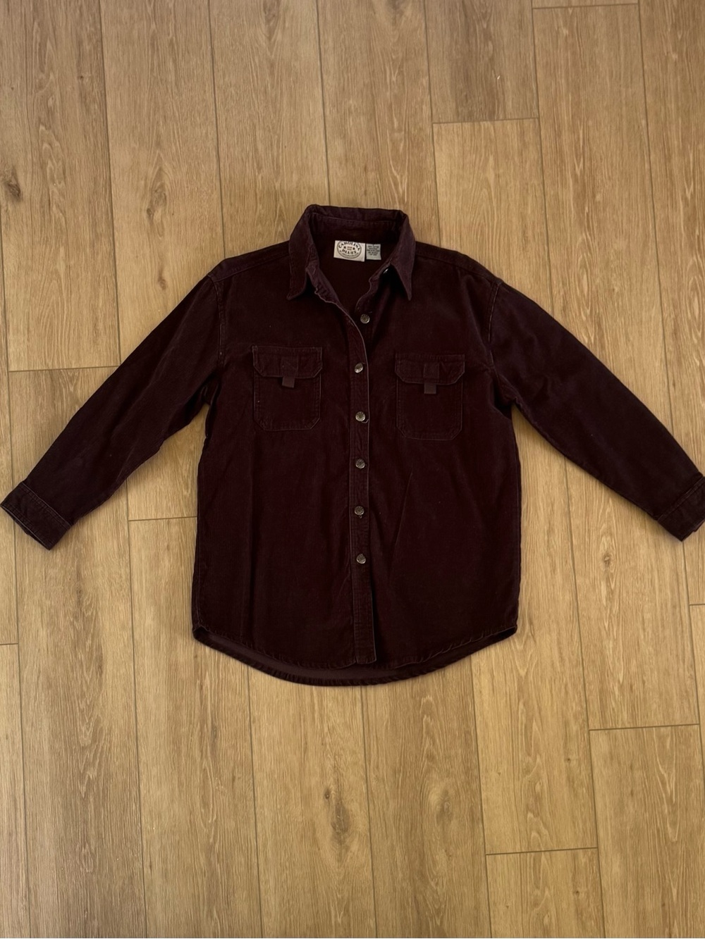 Vintage 90’s Cowboy Corduroy Button-Up Shirt Jacket - Brown